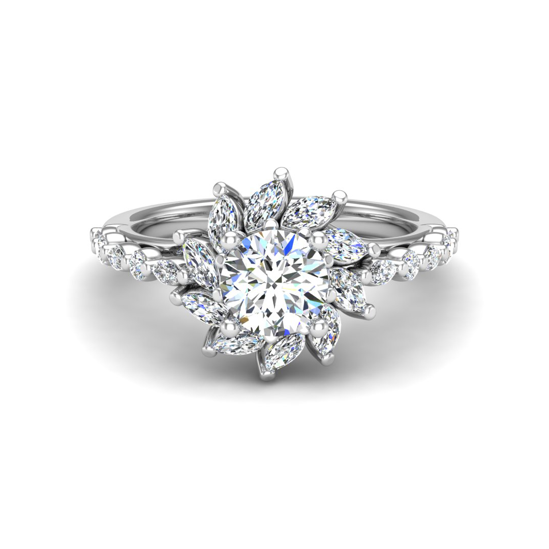 Melissa Halo Engagement Ring